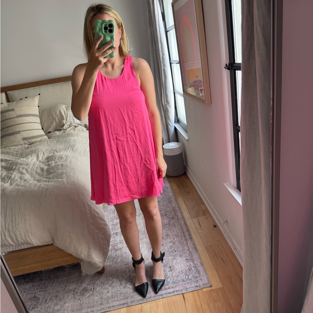 Alice + Olivia Pink Halter Mini Dress